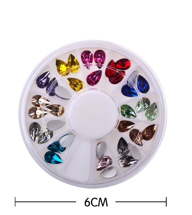 3D WaterDrop Nail Art Crystal Rhinestones DIY Manicure Decoration Glitter Charms