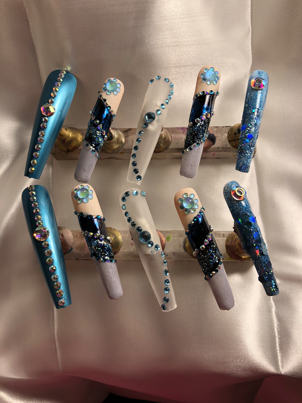 Z Nailz! Gorgeous set of Handmade XXXL Press On Nails