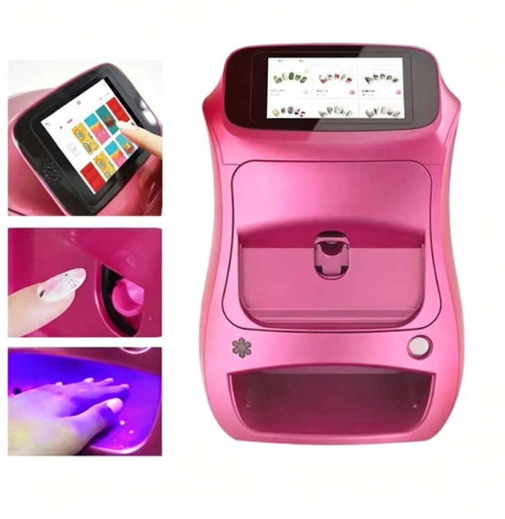 3D Touch Screen Nail Printer APP DIY Auto Nail Art Printing Machine w/ Gel Dryer