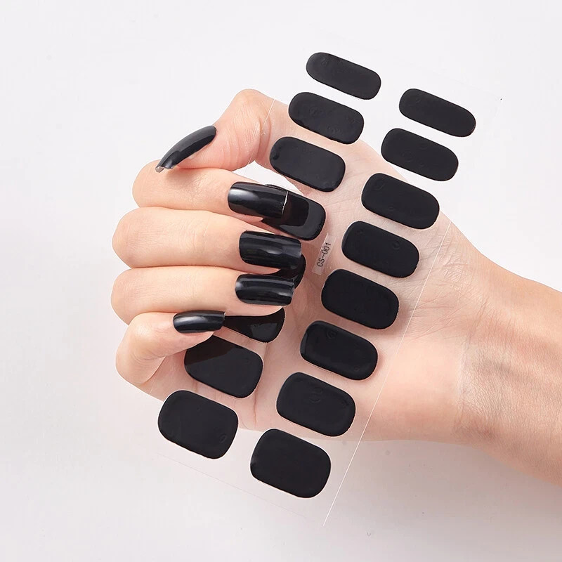 Share Full Size Nail Wraps Stickers Polish Toe Manicure Art Self Stick Decor3D