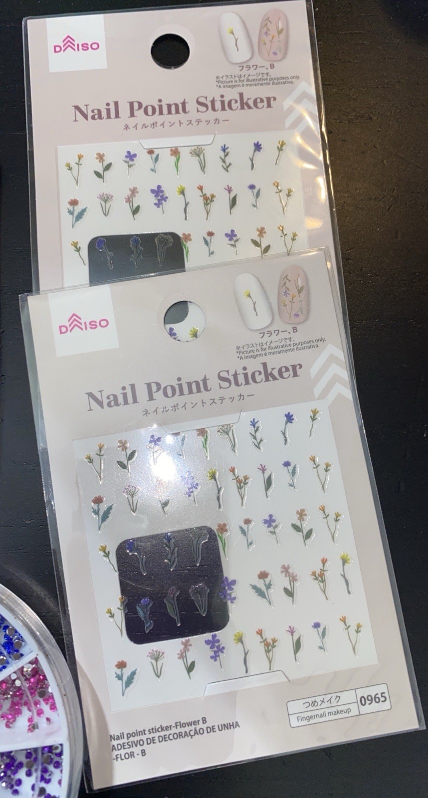 2D Nail Art Charms Set with Flowers Pearls Gems Butterfly Accessories & More