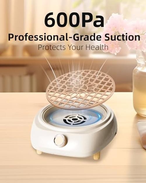 Nail Dust Collector – Powerful Suction Vacuum Fan with Low Noise – Adjustable