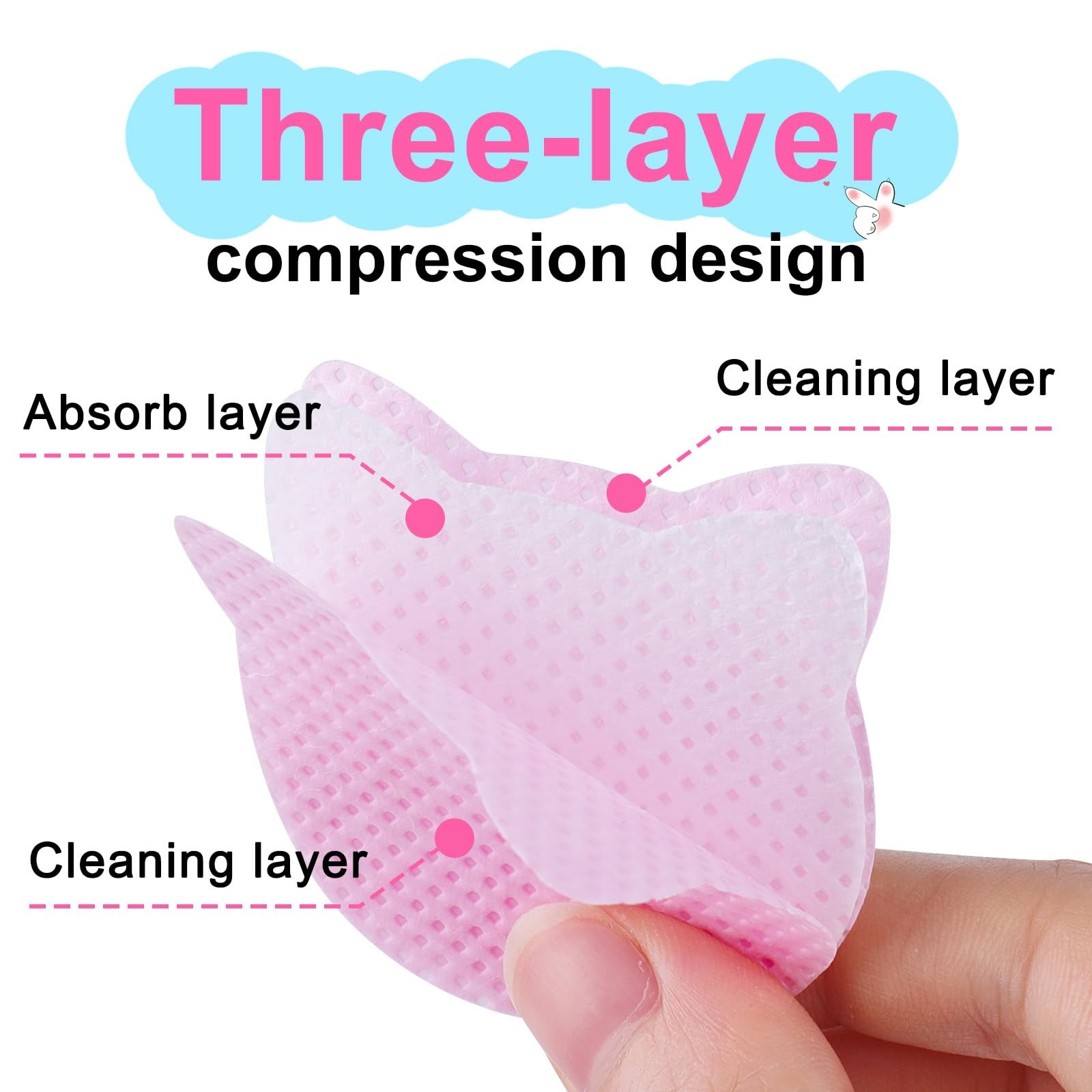 MEKK Lint Free Nail Wipes with Acetone 400PCS, With Dispenser