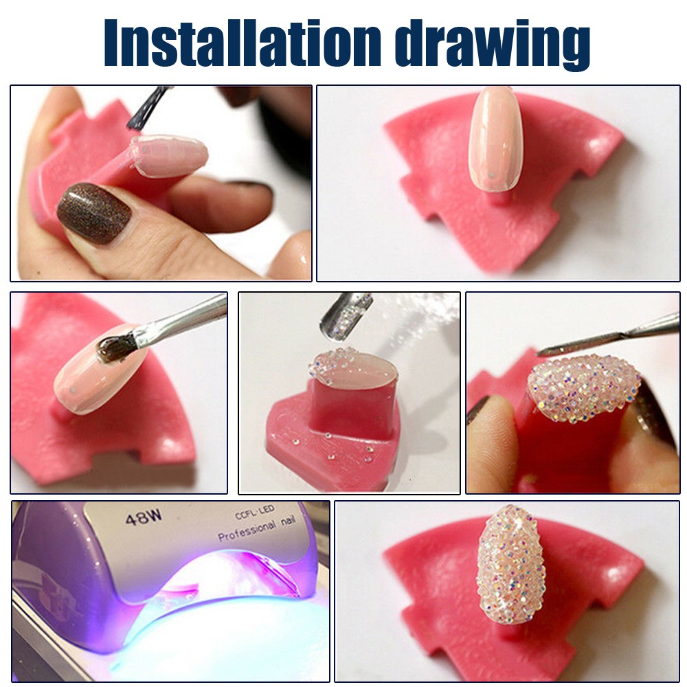 5000PC DIY Micro Crystal 3D Nail Art Zircon Rhinestone 1.2mm Beads Decor Sticker