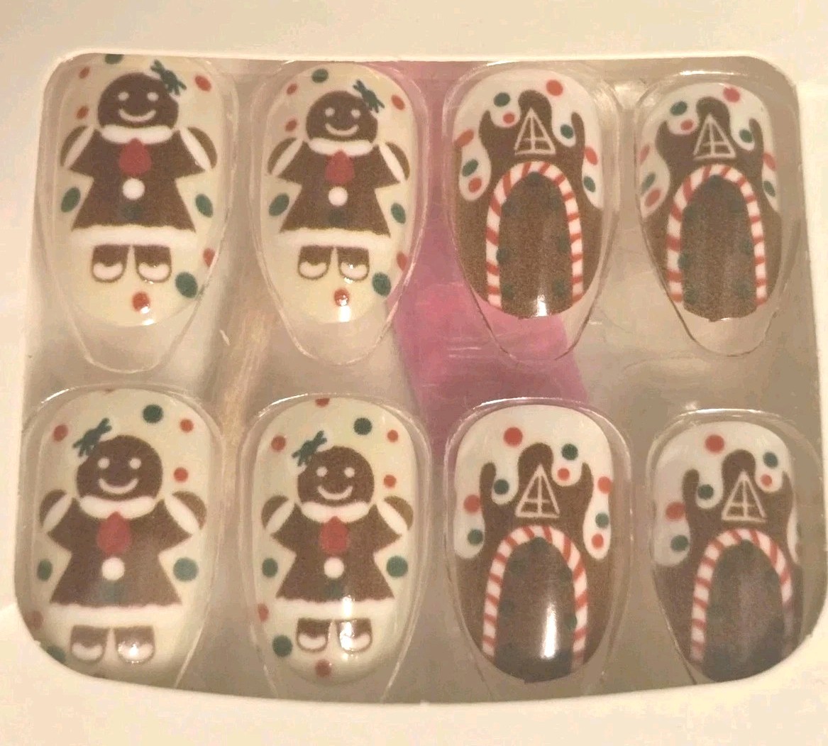 Uñas Postizas Decoradas Facil De Poner/ Decorated false nails—easy to apply