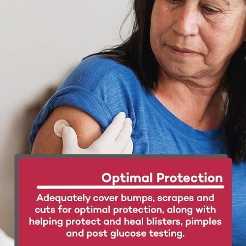 Sheer Round Spot Bandages, 7/8 inch, Sterile, Latex Free, 200 Count