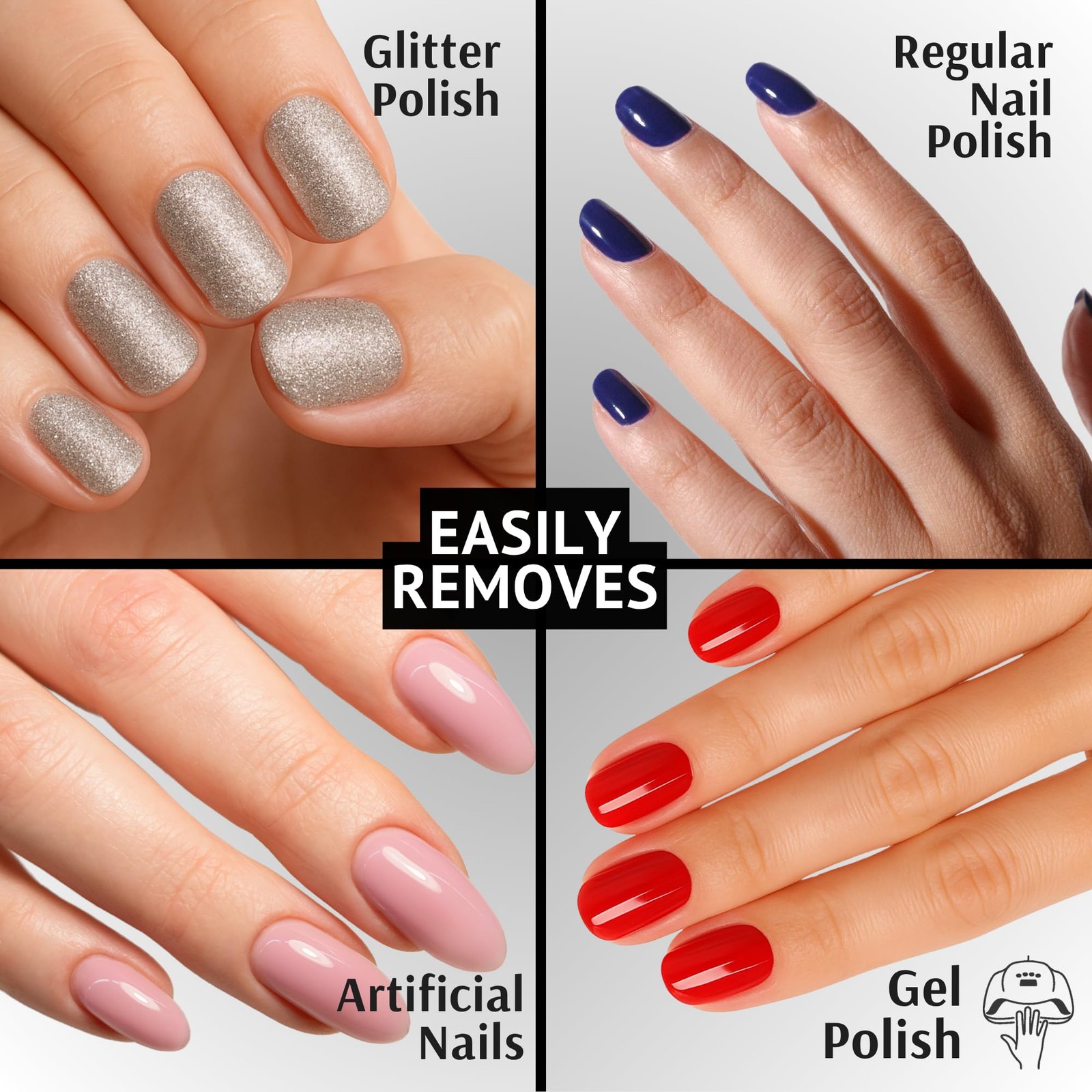 Pronto 100% Acetone Gel Nail Polish Remover – 12 Fl Oz (Pack of 2),