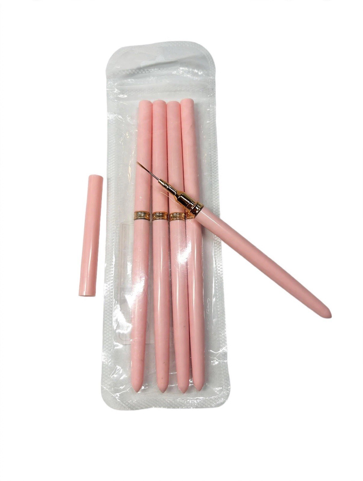 5pcs Nail Art Liner Brush Set UV Gel Painting Drawing Pen Manicure Tools