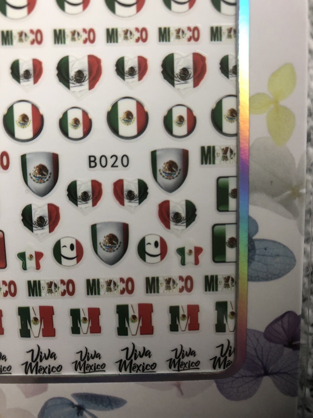 nail stickers Viva Mexico 🇲🇽 – self adhesive UKStoc