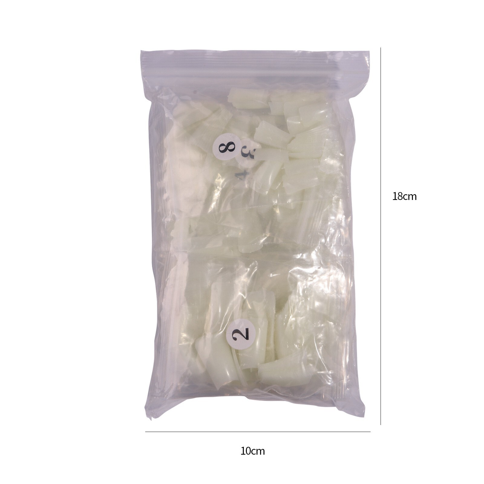 500~504pcs Half Full Cover Duck Shape Nail Tips Acrylic Nails Clear Natural