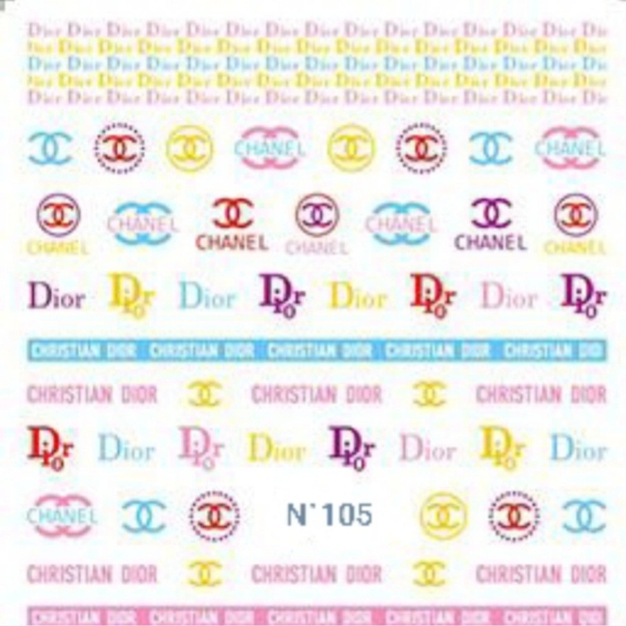 NWT NAIL ART DESIGN SELF-SEAL STICKERS: PASTELS N°105!