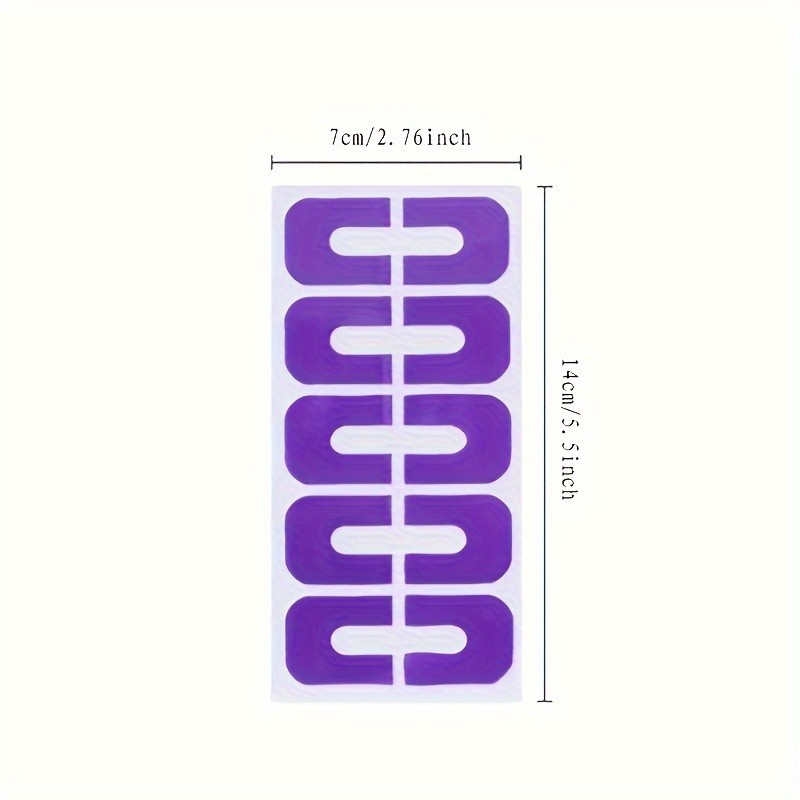 Long Lasting User Friendly Easy to Install 20PCS U-Shaped Nail Polish Protectors