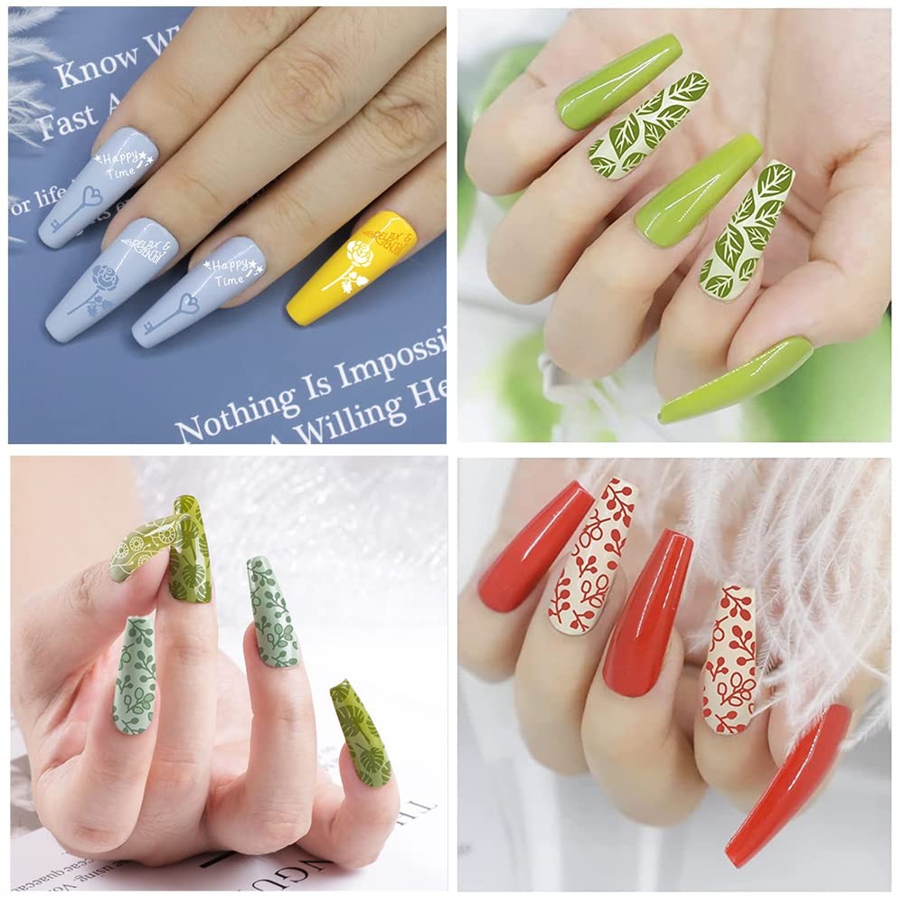 Nail Art Stamping Plates 19pc Set Nail Stamp Stamping Kit Tools Supplies
