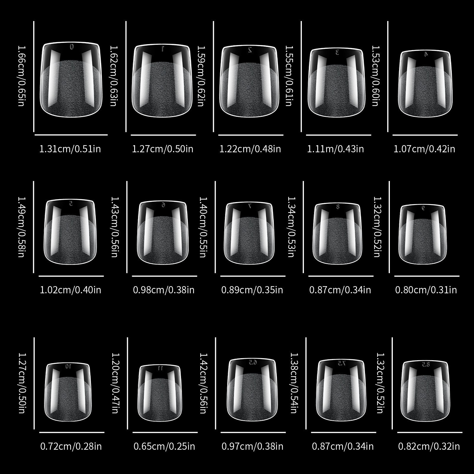 Soft Gel Tips 360PCS Full Cover Fake Nails Almond/Coffin/Oval/Square Nail Tips