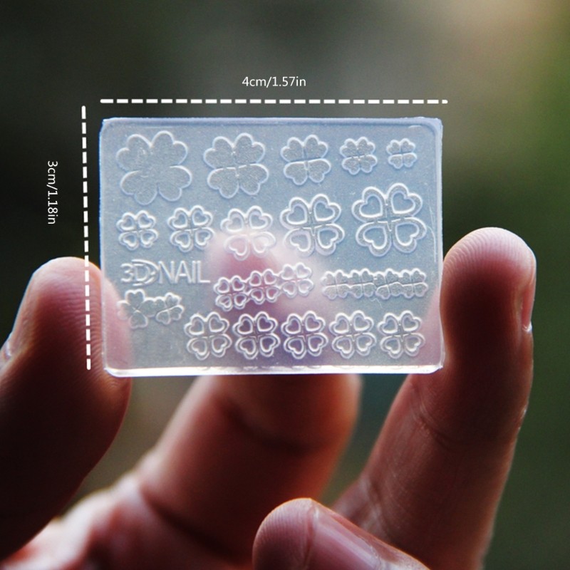 Nail Art Silicone Molds 12Pcs Set Suitable for Gel Dropping Leaves Shapes