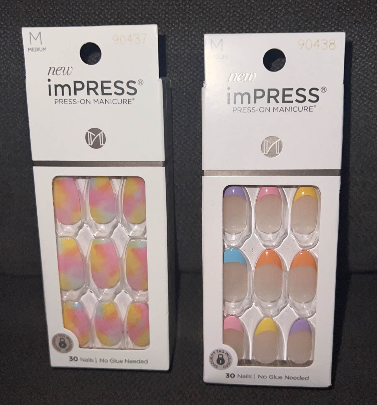 Kiss imPRESS Press-On💅Medium Length Nails CANDY🍬SYRUP&YOUNG💕LOVE{30Nails Ea}
