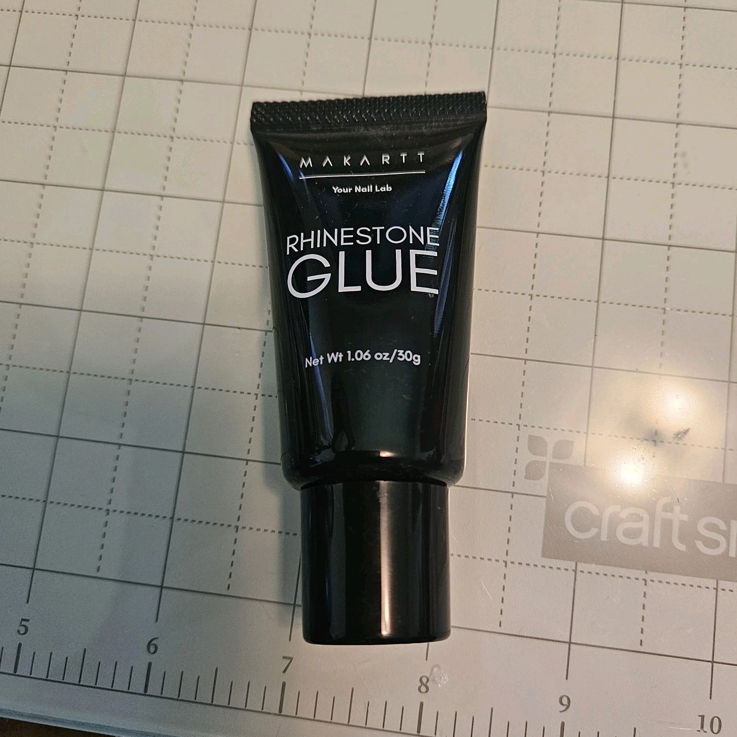 3 ea-Makartt Black Rhinestone Glue 1.06 oz for Nail Art and Artificial Nails