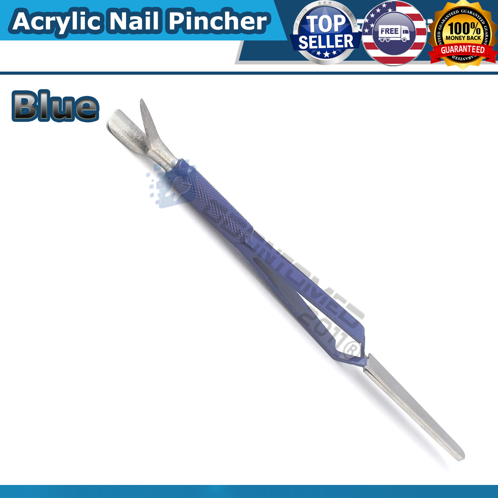Acrylic Nail Pincher Cuticle Pusher Pinching Pinch Clamp Tool C Curve Tweezers