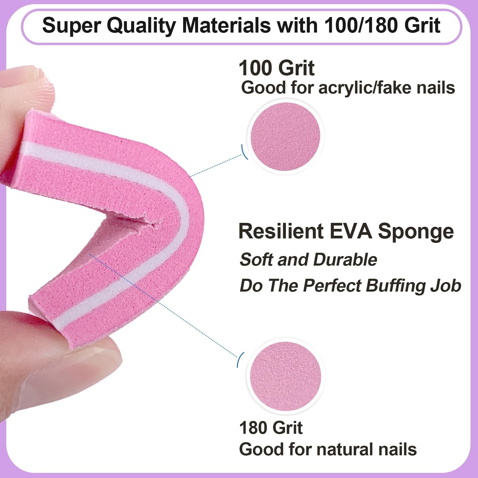 Nail File and Buffer Set (16 Pack), Nail File Kit Professional Nail Files & B…
