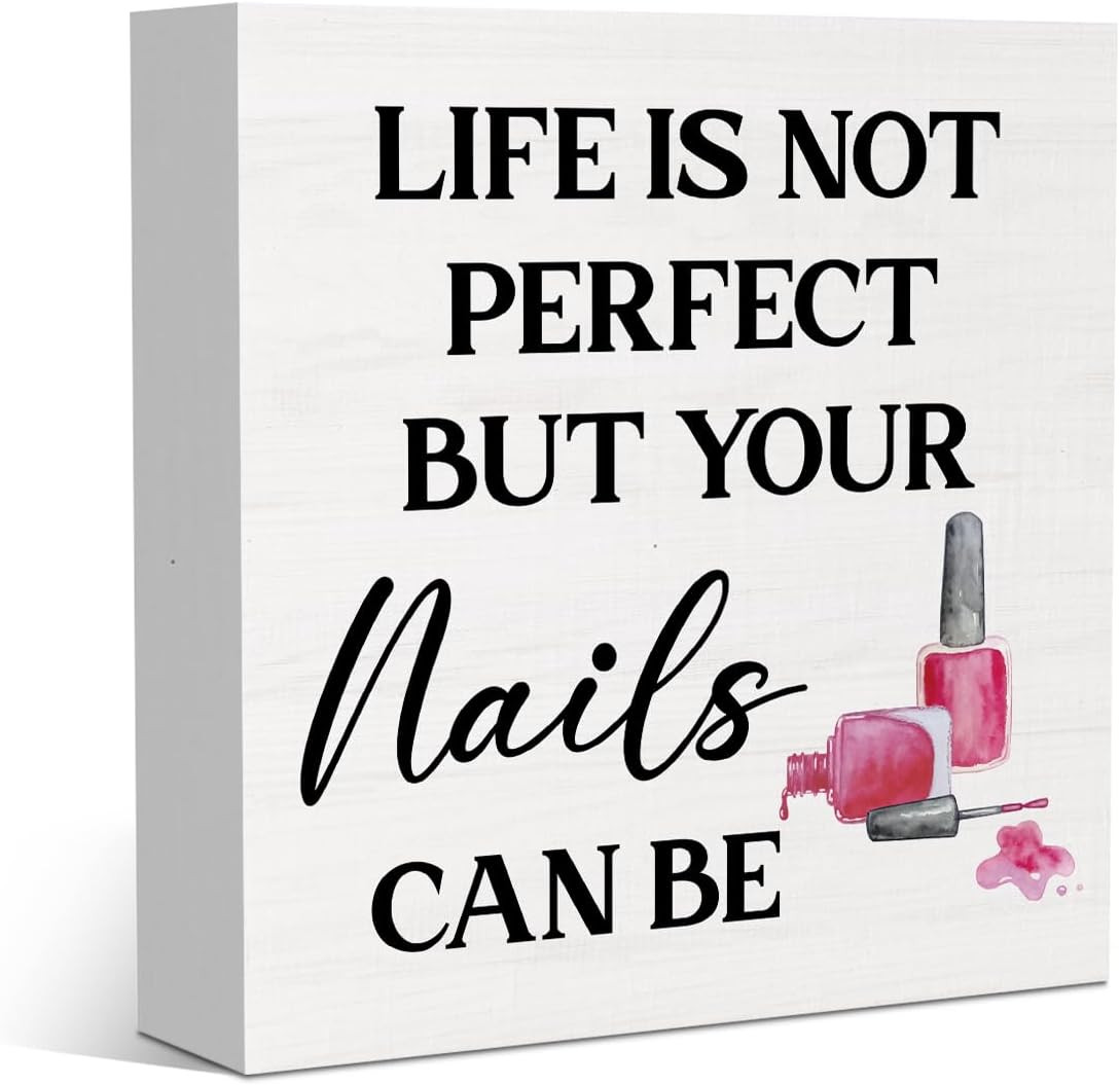 Nail Salon Decor Nail Tech Decor for Home Bedroom Office Desk Gifts for Manicuri