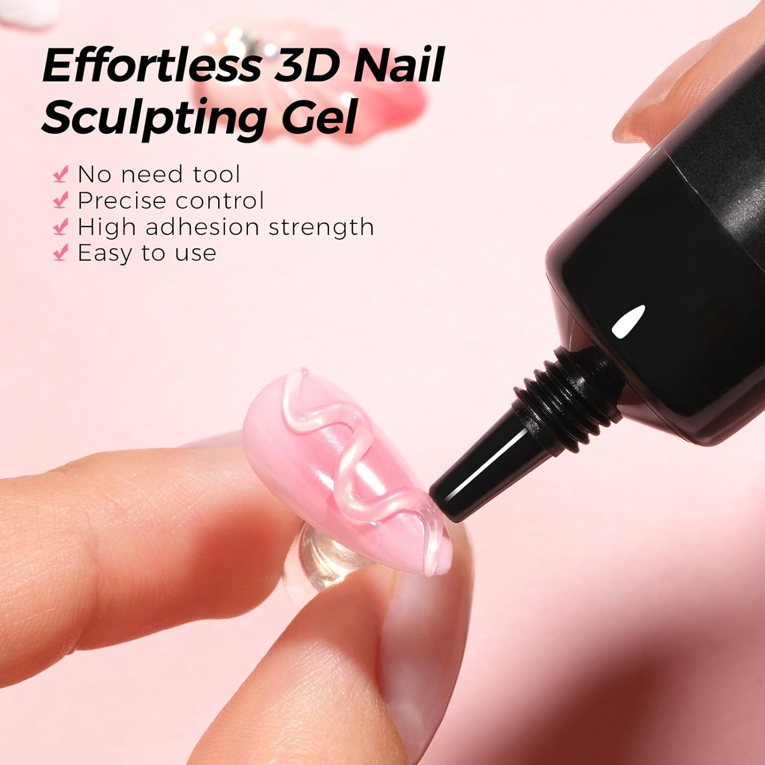 UV LED Nail Art Glue Gel 15ml Non-Leak Non-Drip Tube