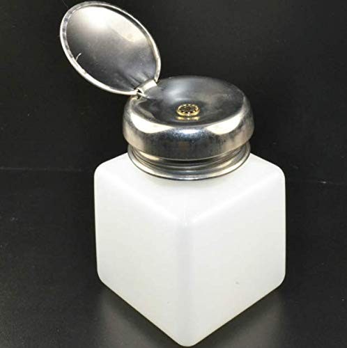 DNHCLL 100ML Metal Cap Push Down Empty Bottle Dispenser 1 Count (Pack of 1)