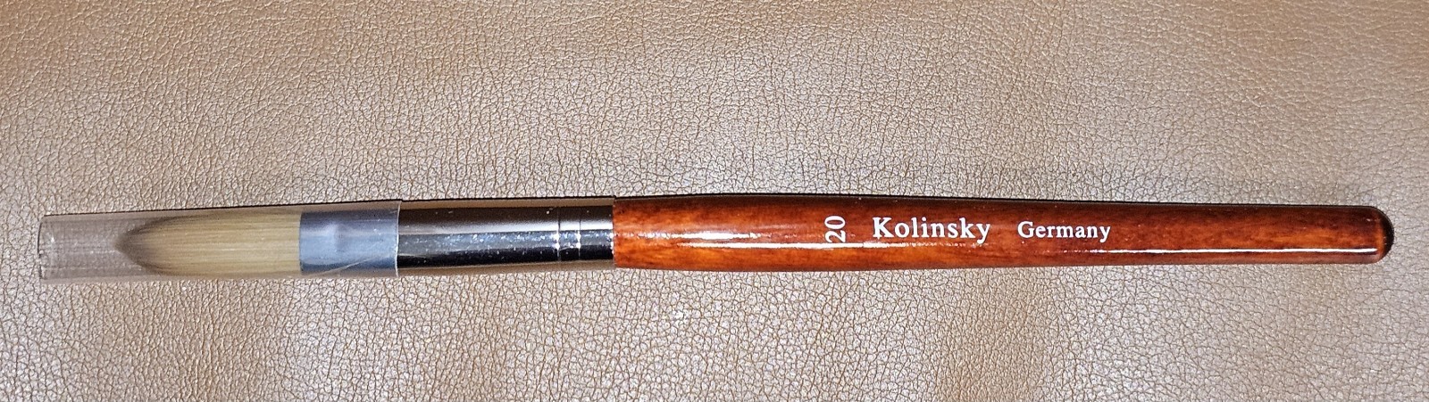 Kolinsky Sable Acrylic Nail Art Brush Round Red Wood Handle Professional size 20