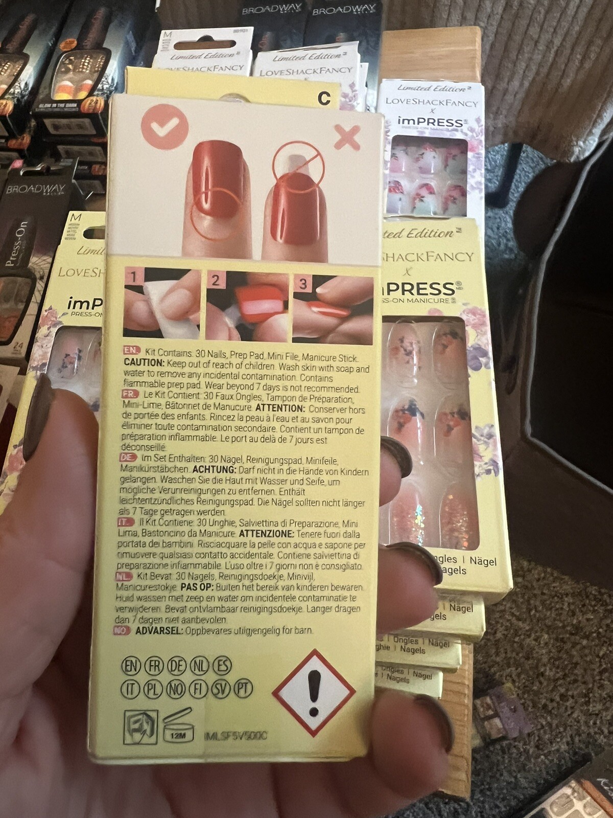 Kiss imPress #88902 Citrus Candy, Medium Press On Nails 1 Pack Of 24 Nails