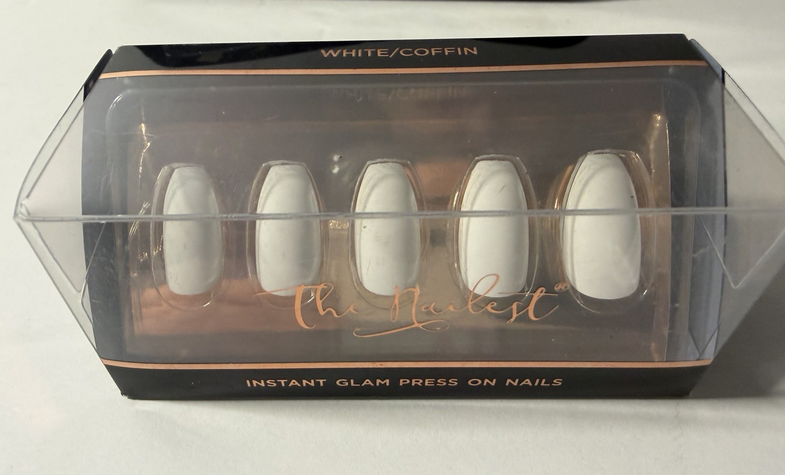 The Nailest Press On Nail Bundle –Pink, White & Shell Coral Coffin Sets + Case