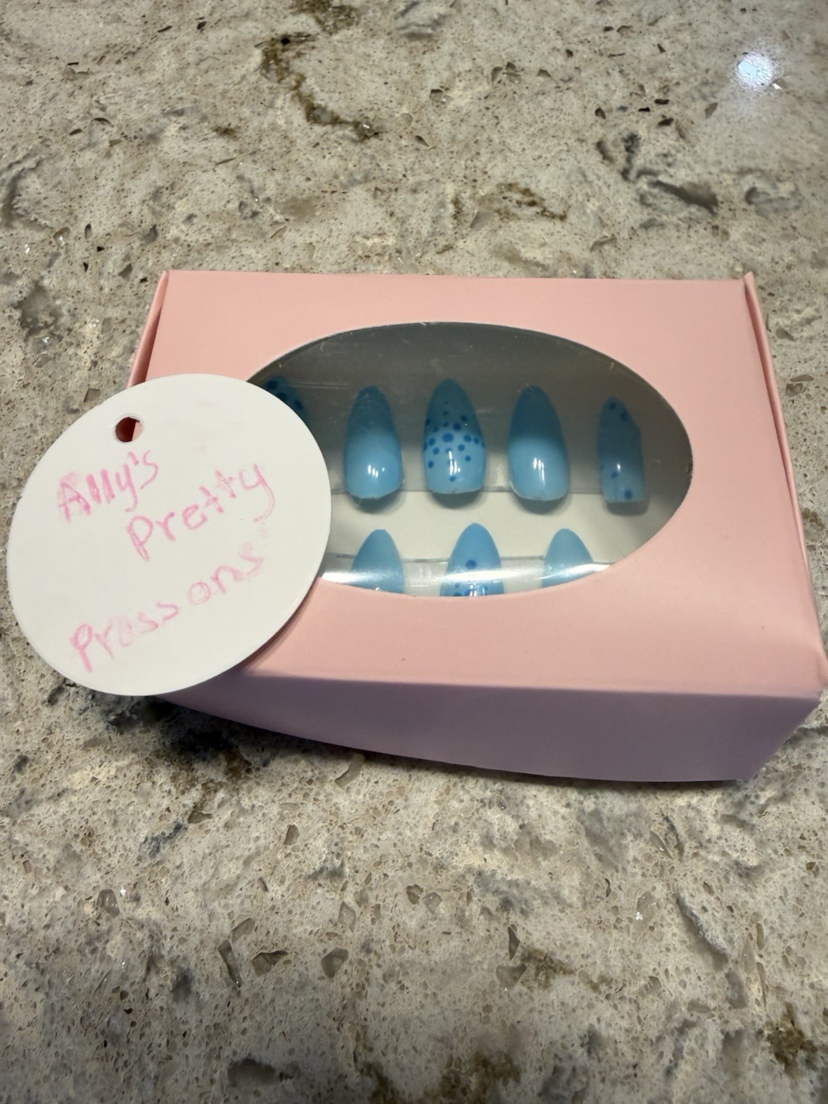 Handmade Press-On Nails by a Young Artist | Unique Custom Nail Tips