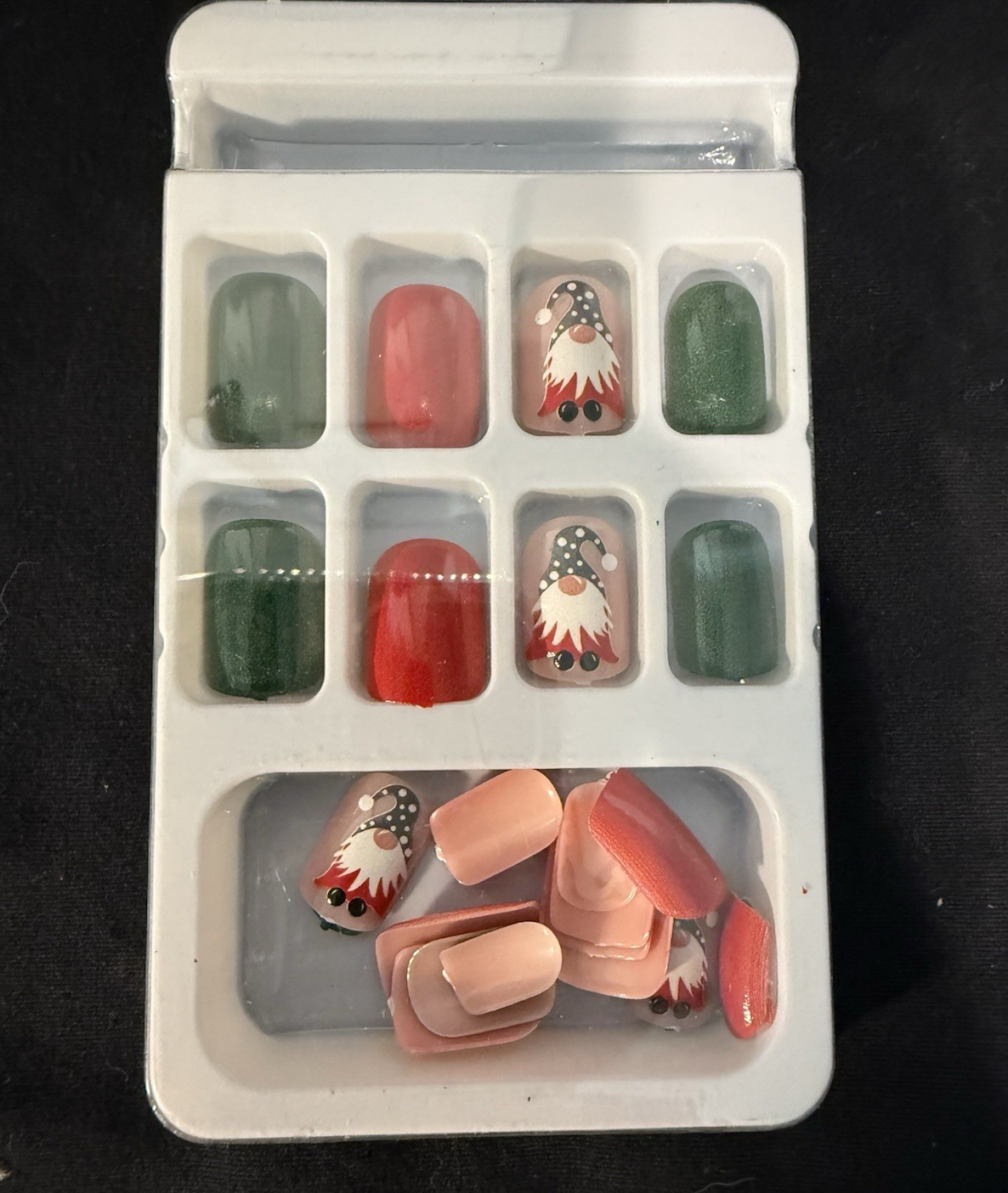 3-Pack Holiday Press-On Nails – Valentine’s, Halloween & Christmas Designs