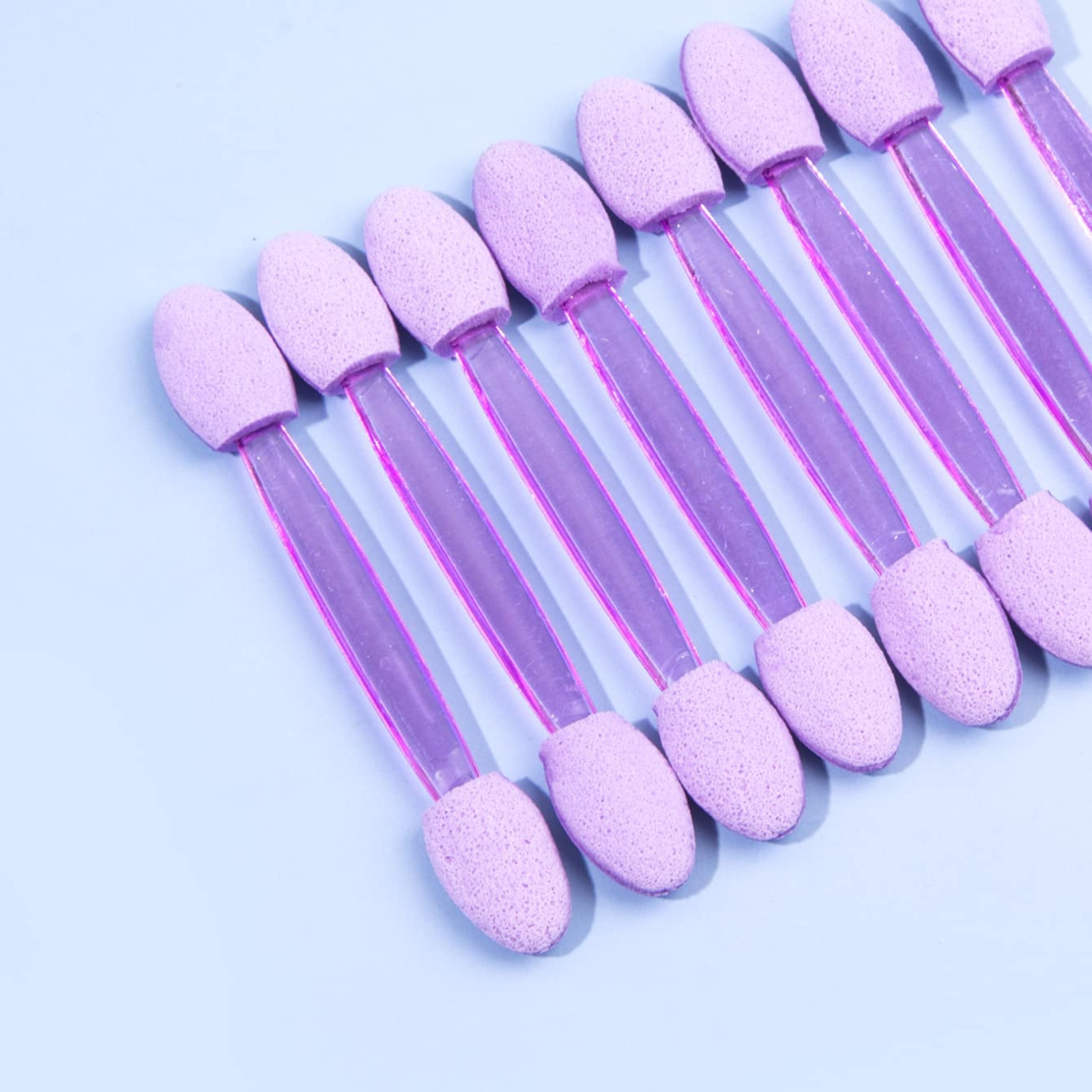 50pcs Sponge Brush Double-Ended for Gradient Nail Art with Handheld for Women