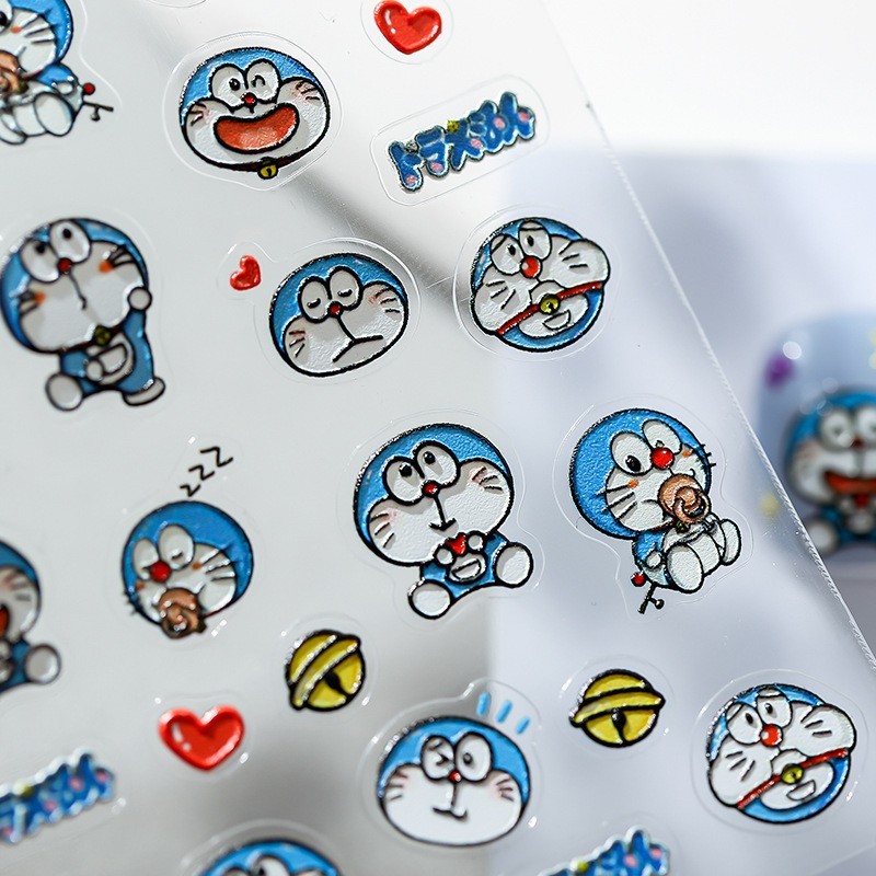 Doraemon Nail Stickers, Cartoon Nail Art Decals (36)