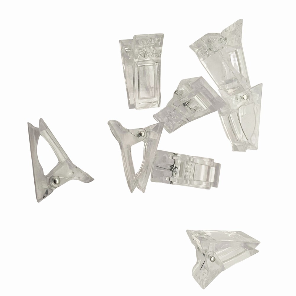 10 PCS/Set Nail Structure Fixation Clamp Crystal Nail Fixing Clip Nail Mold