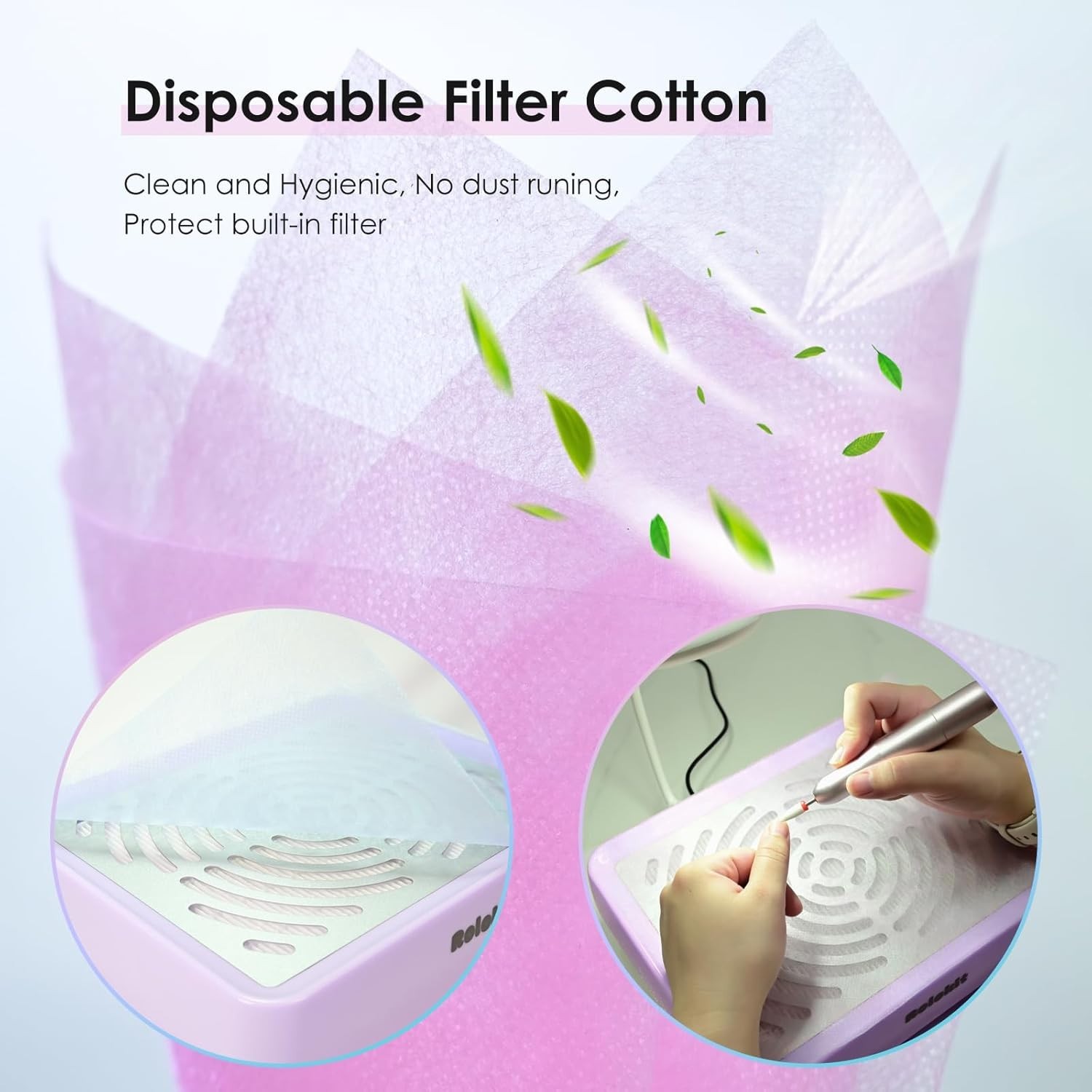 Nail Dust Collector,Compact Vacuum Fan Dust Collector for Nail Working