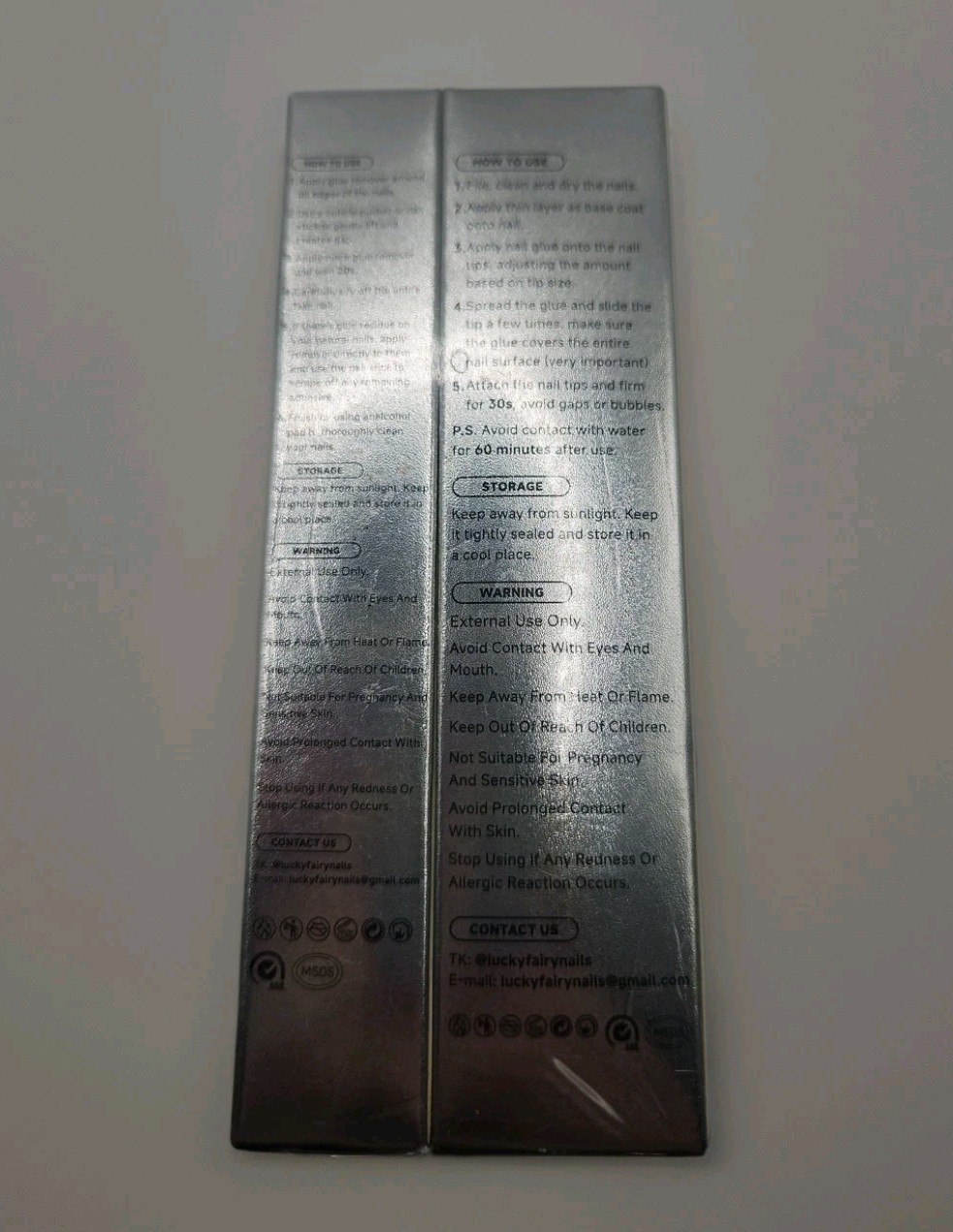 Luckyfairy Semi Solid Nail Glue/ Luckyfairy Nail Glue Remover for Press-On Nails