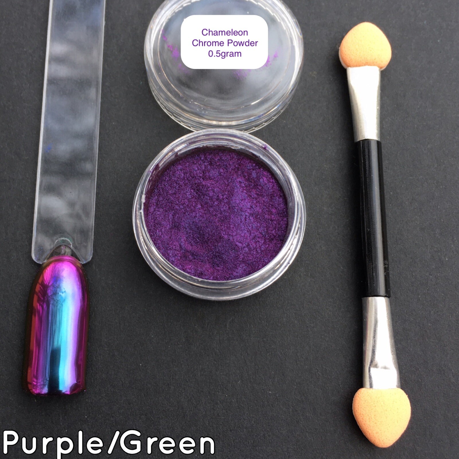 New Chameleon Nail Art Mirror Chrome Powder Rainbow Colour Changing Blue Purple