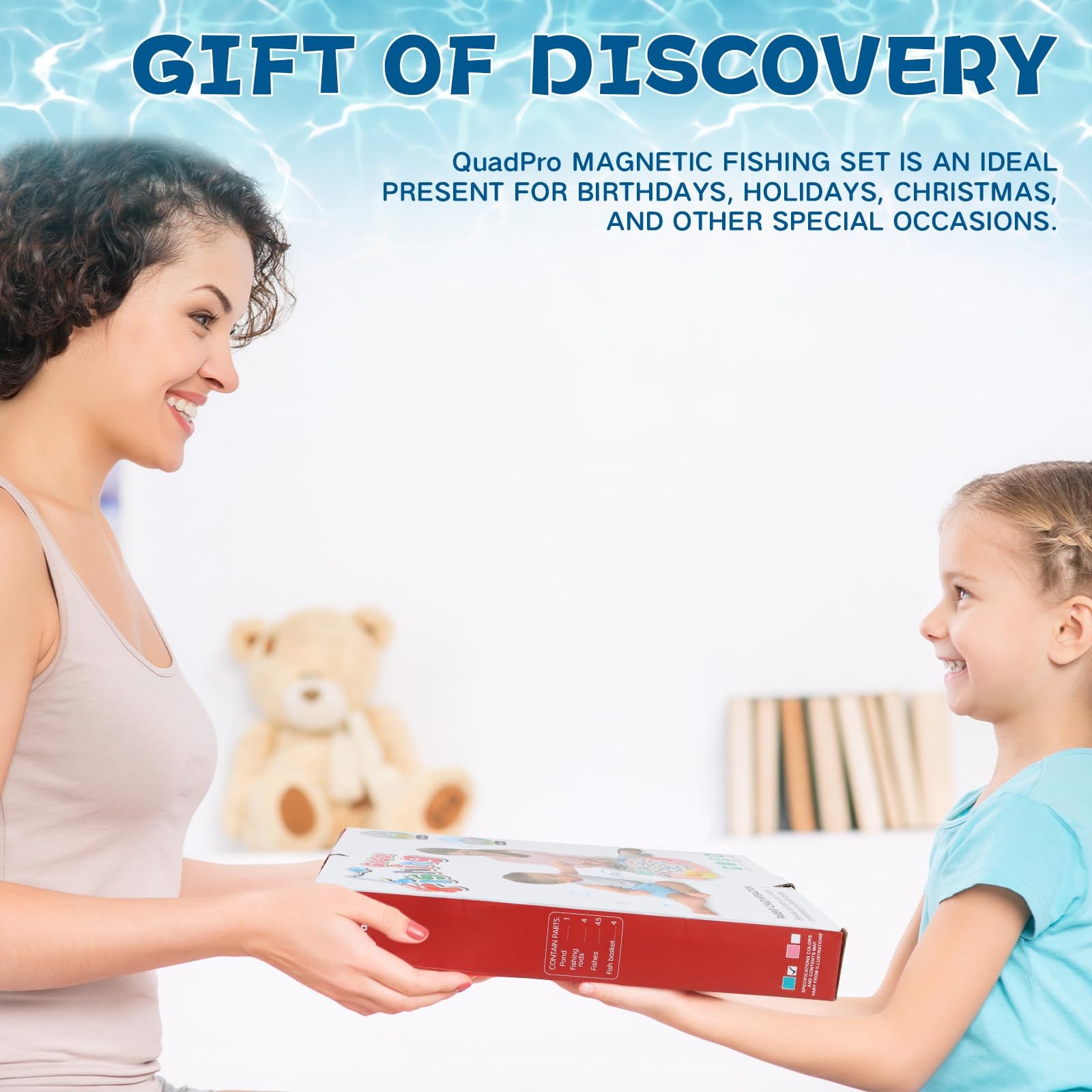 QuadPro Magnetic Fishing Games Set – Educational Toddler & Kids Small