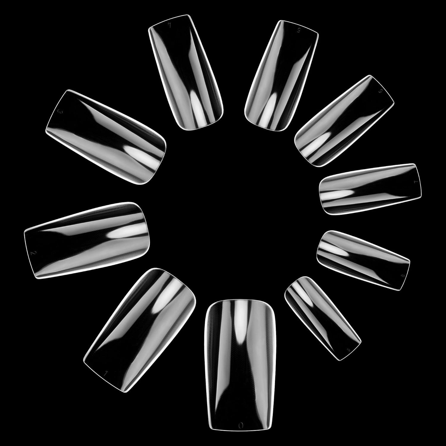 1000PCS Full Cover Acrylic False Nail Tips Set