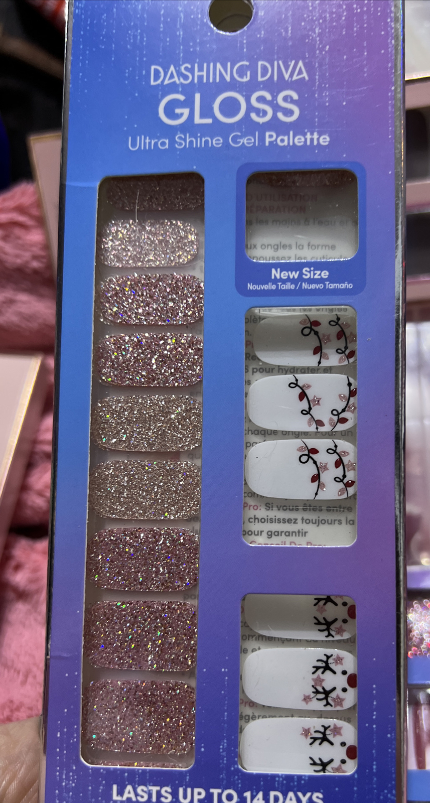 Lot 4 Dashing Diva Gloss Ultra Shine Gel Palette Nail Strips 1pack Unfinished