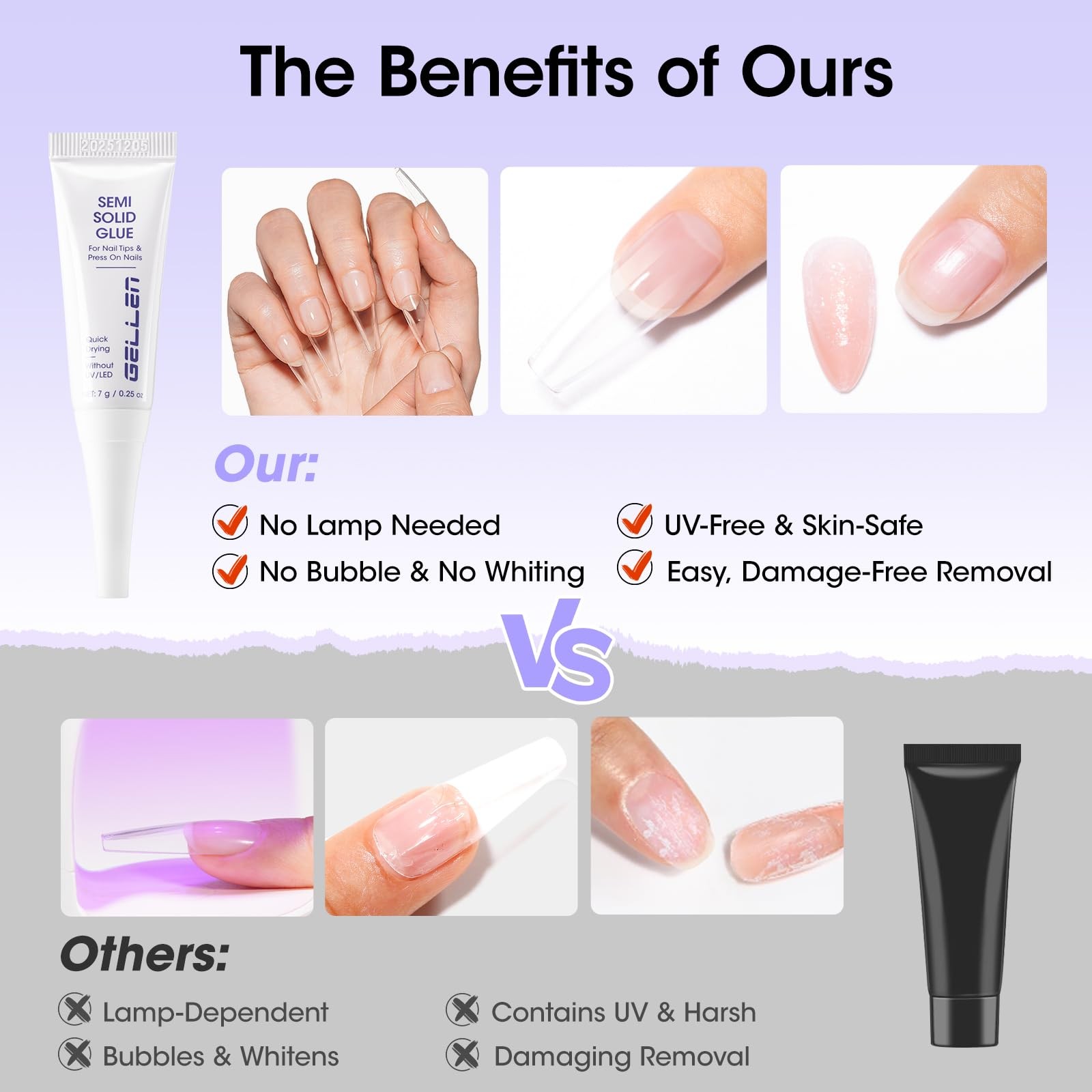 Gellen Semi Solid Nail Glue & Glue for Press ons