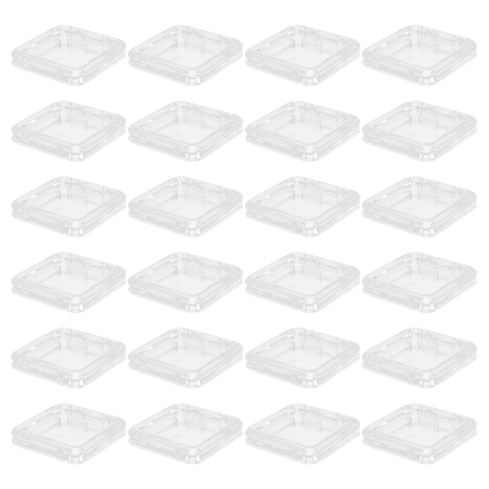 24 Pcs Clear Press on Nail Storage Box Tip Organizer Display Case