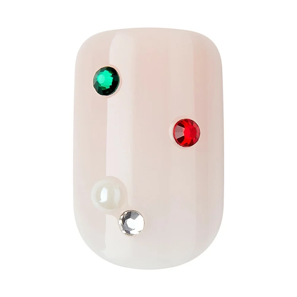 KISS MARSHMALLOW Voguish Fantasy Nails~FV01YX 91180 ~ Short Sq~ Christmas Tree