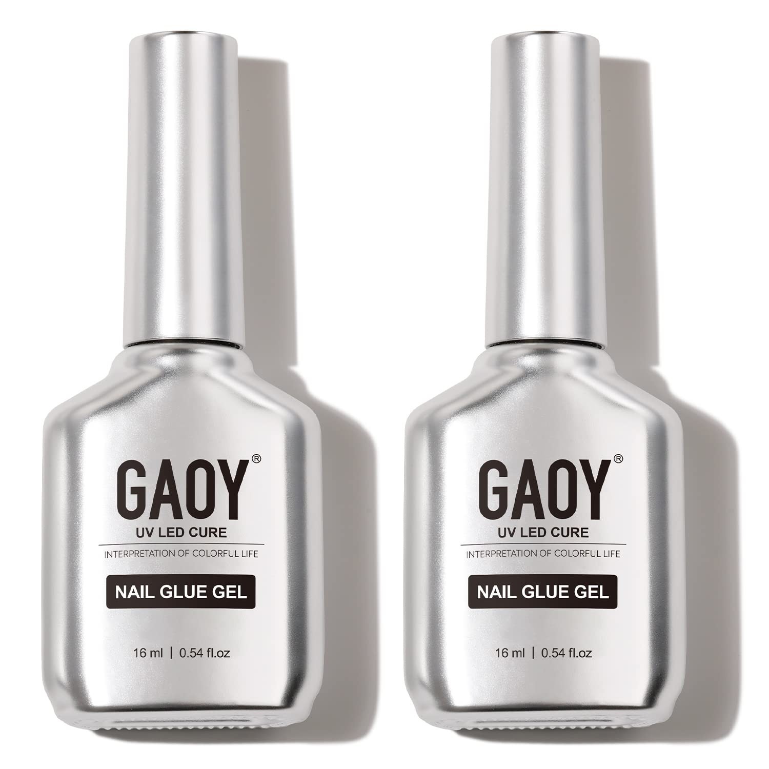 Water-Resistant 2Pcs Gel Nail Glue for Acrylic Tips – Safe & Toxic-Free Formula