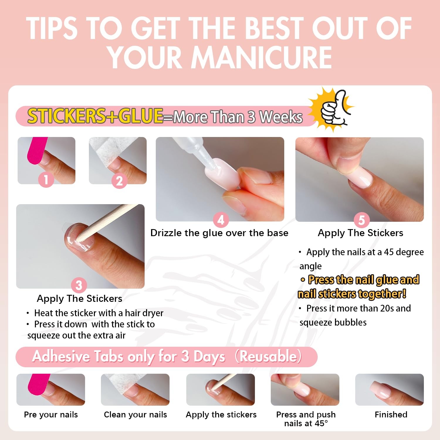 SXVME Dark Burgundy Red French Tip Press on Nails Almond Shape, Acrylic Fake …