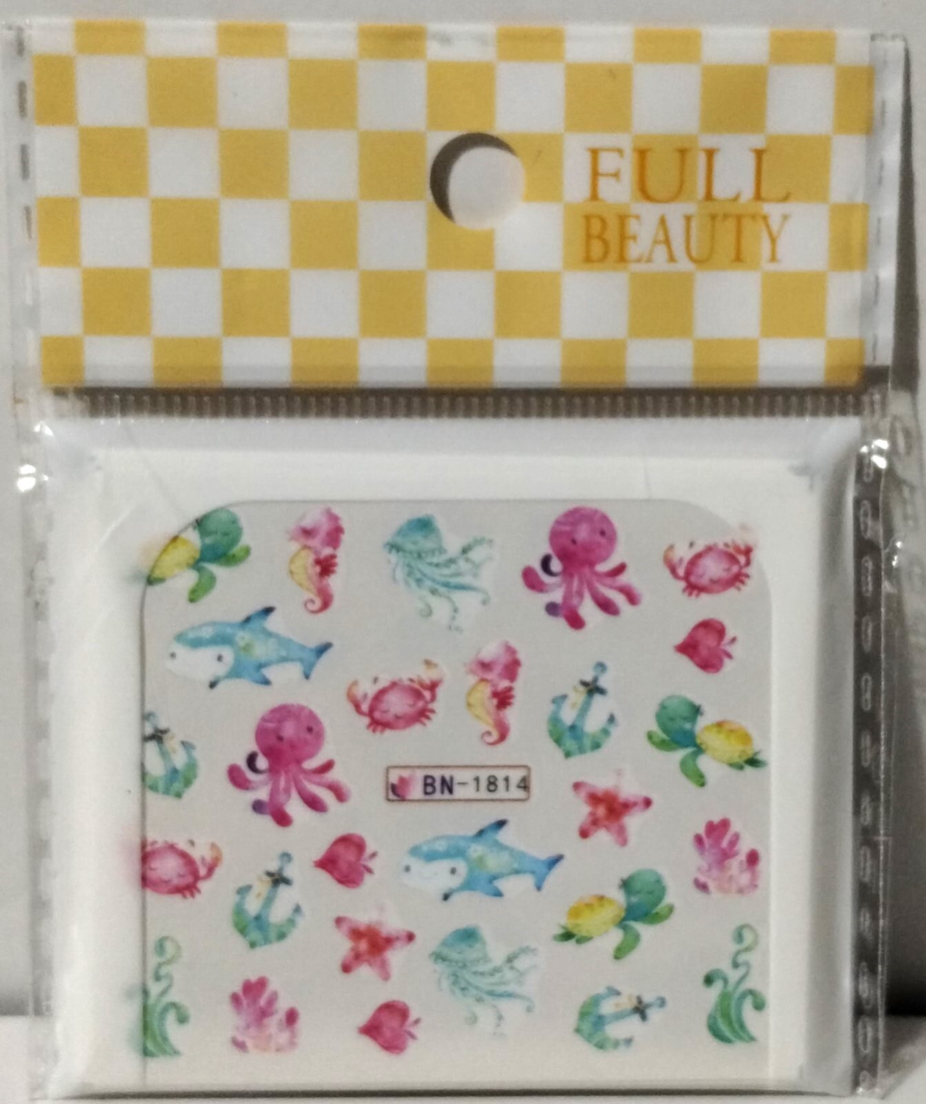 Ocean Themed Water Transfer Nail Decals – 12 Sheets – New