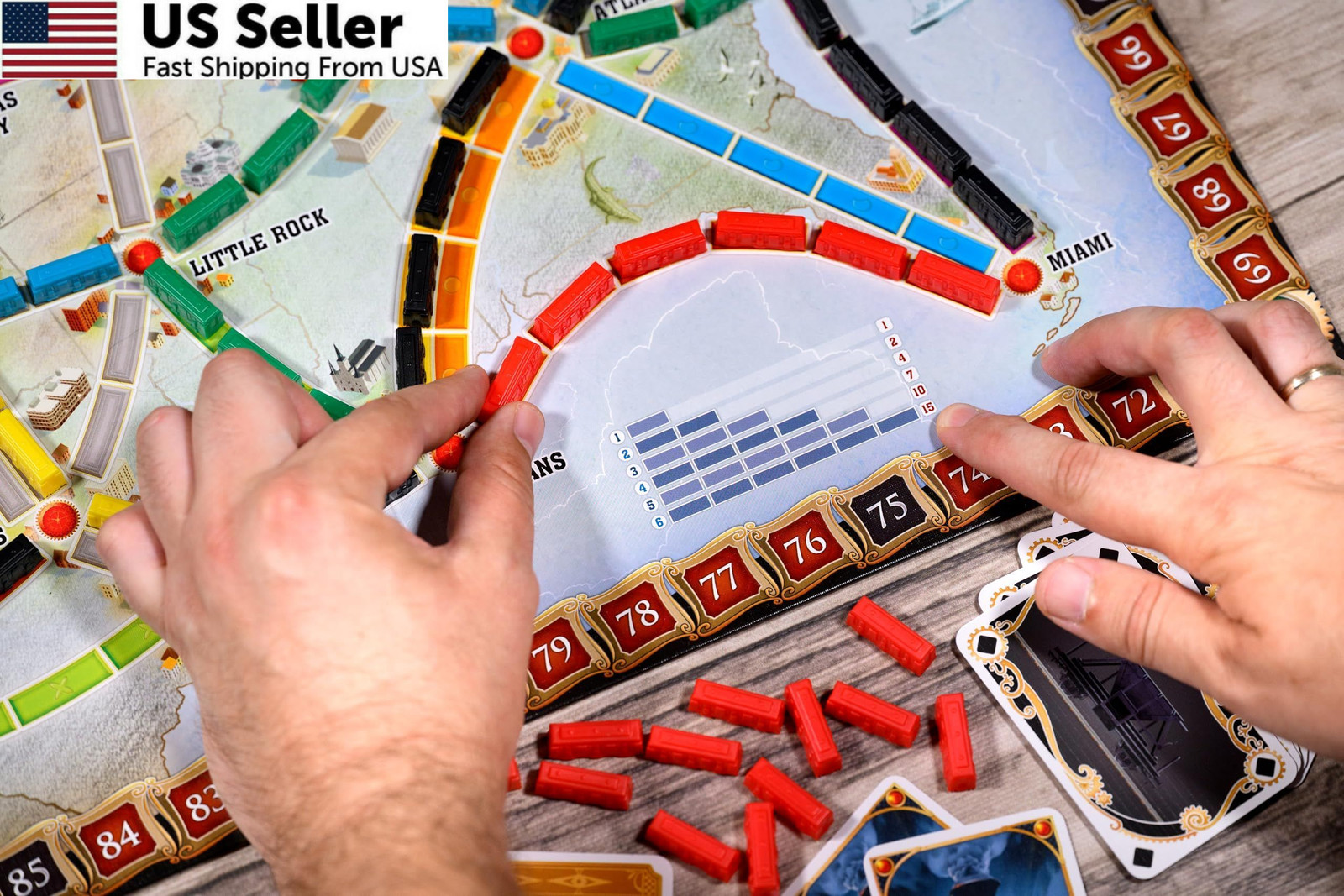 Asmodee Ticket to Ride Board Game 2025 Refresh Cross-Country Adventure FROM USA