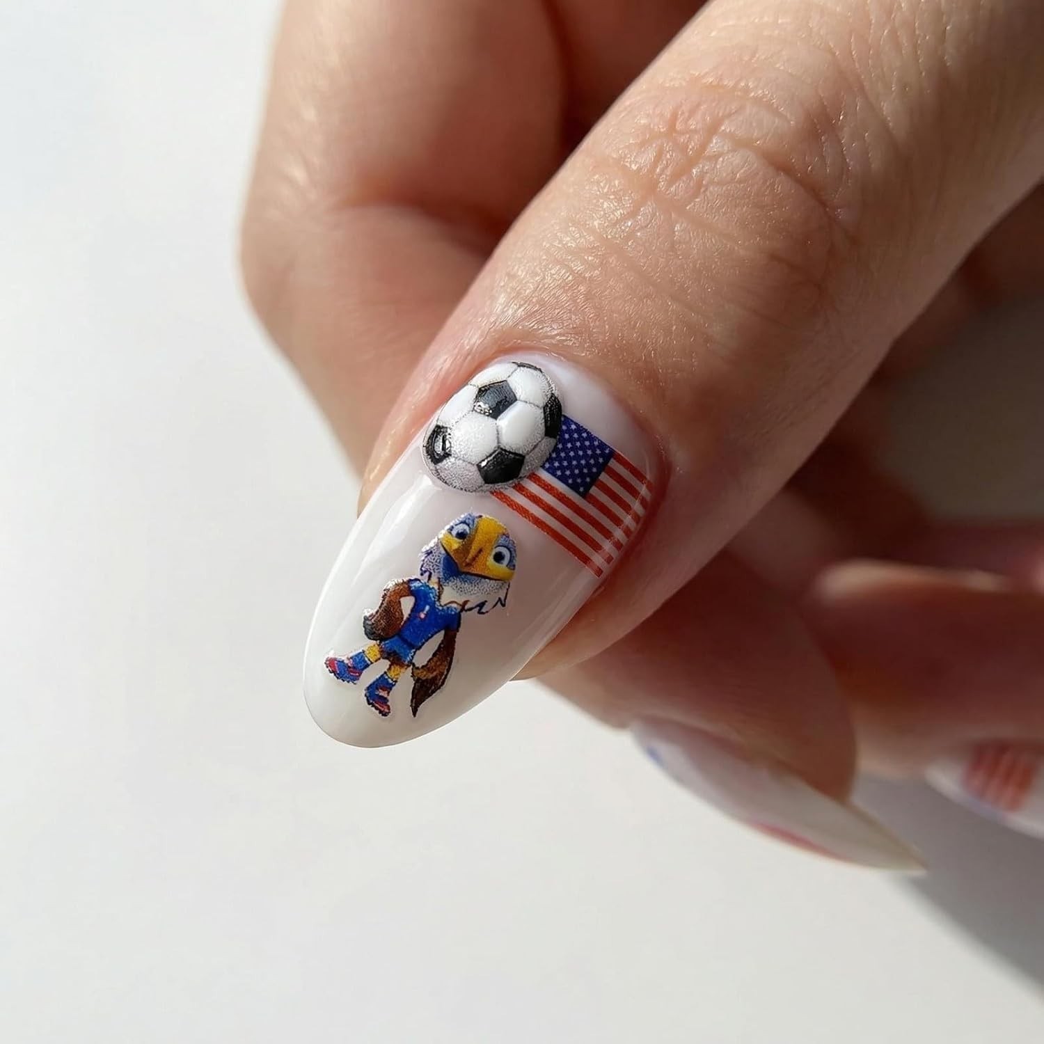 3 Sheets World Cups Nail Art Stickers 5D Self-Adhesive Embossed 2026 Soccer D…