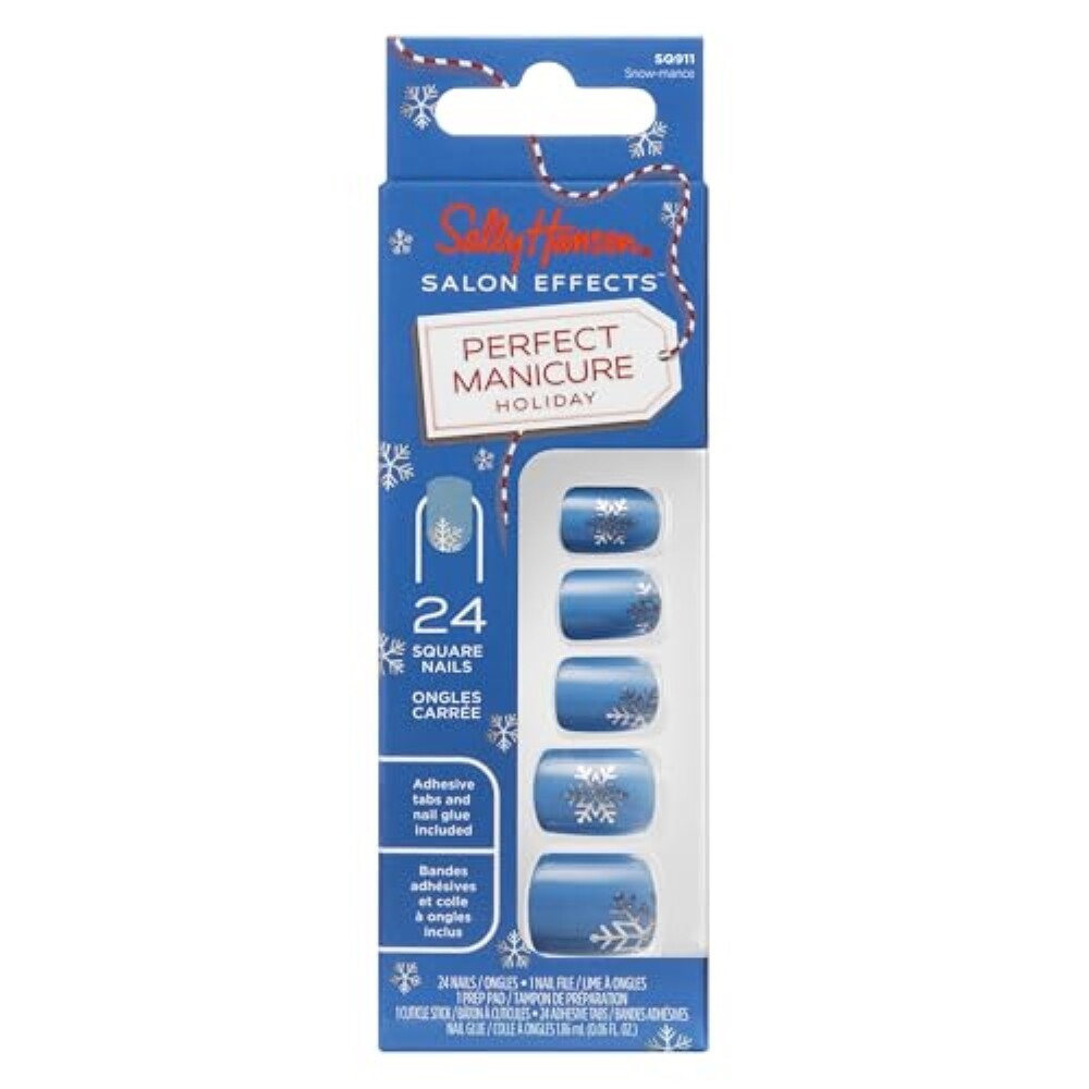 Sally Hansen Salon Effects® Perfect Manicure, Snow-mance, Press On Nails