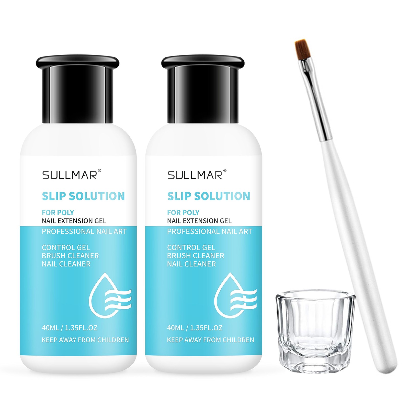 Nail Slip Solution 2.7 fl.oz for Poly Nail Gel Kit Professional Nail Extensio…